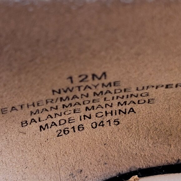 Nine West Black Leather Patent Cross Strap Pumps 12M Rare Elegant Stiletto Heels - Picture 10 of 10